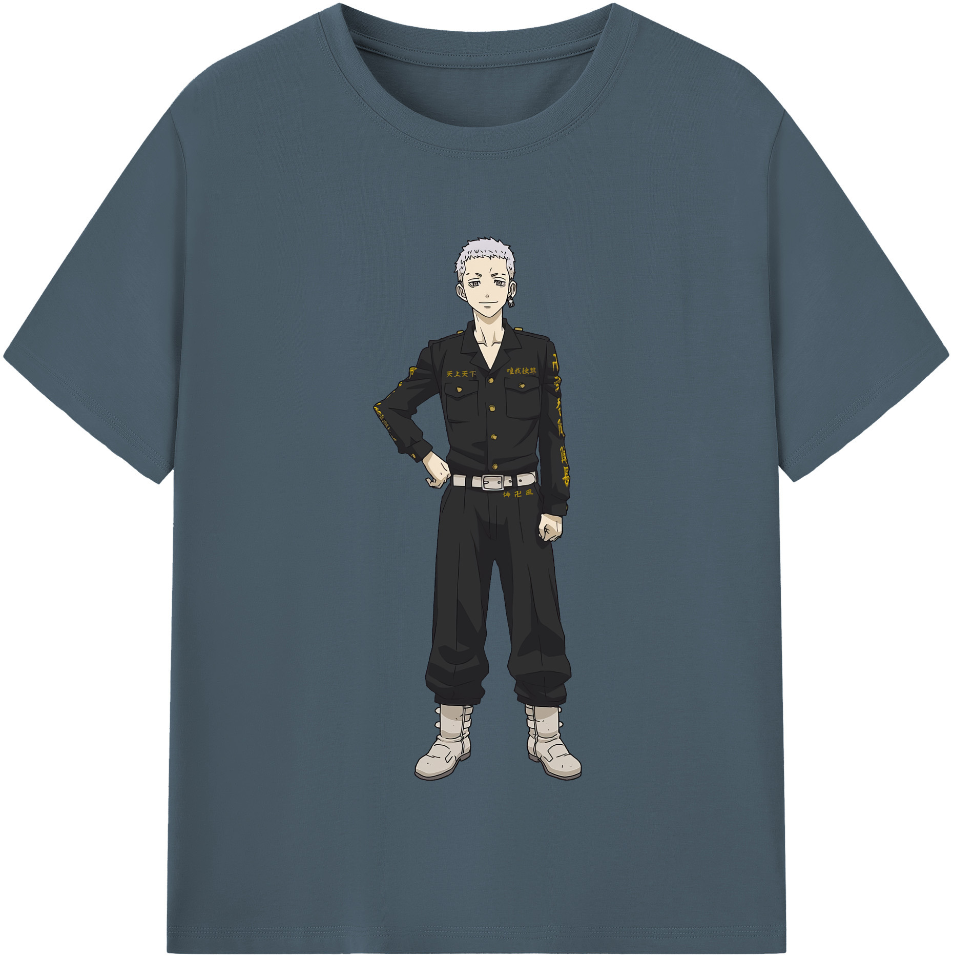 （画像用） 東京リベンジャーズ Tokyo Revengers 綿100％半袖Tシャツ（フロントプリント）